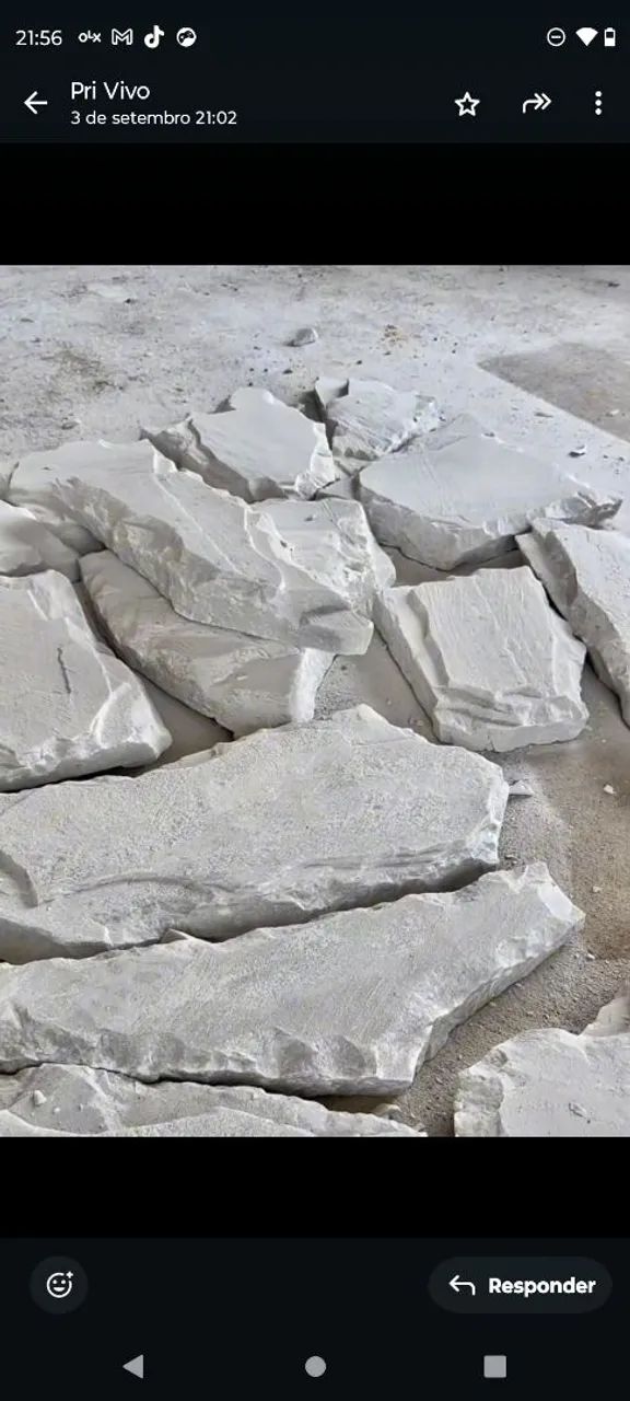 Pedra atacama ou Diamantina almofadada branca  - Foto 2