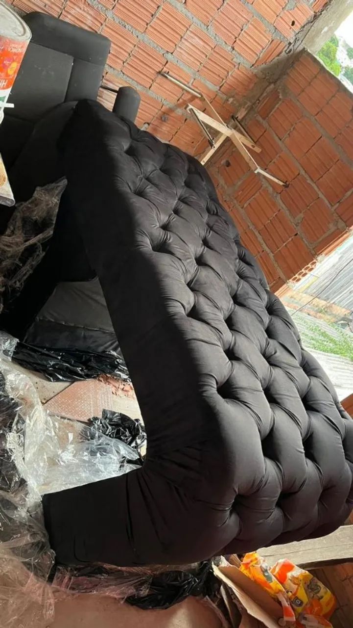 Maca de estética aveludada na cor preta  - Foto 4