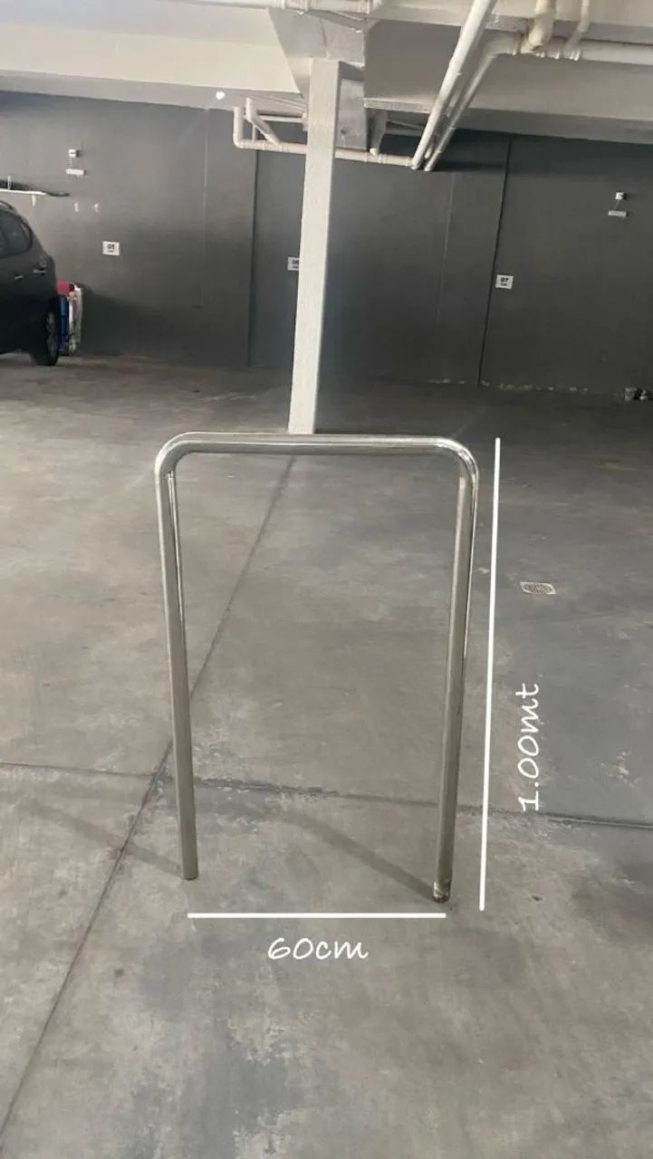 LIMITADOR ESTACIONAMENTO INOX