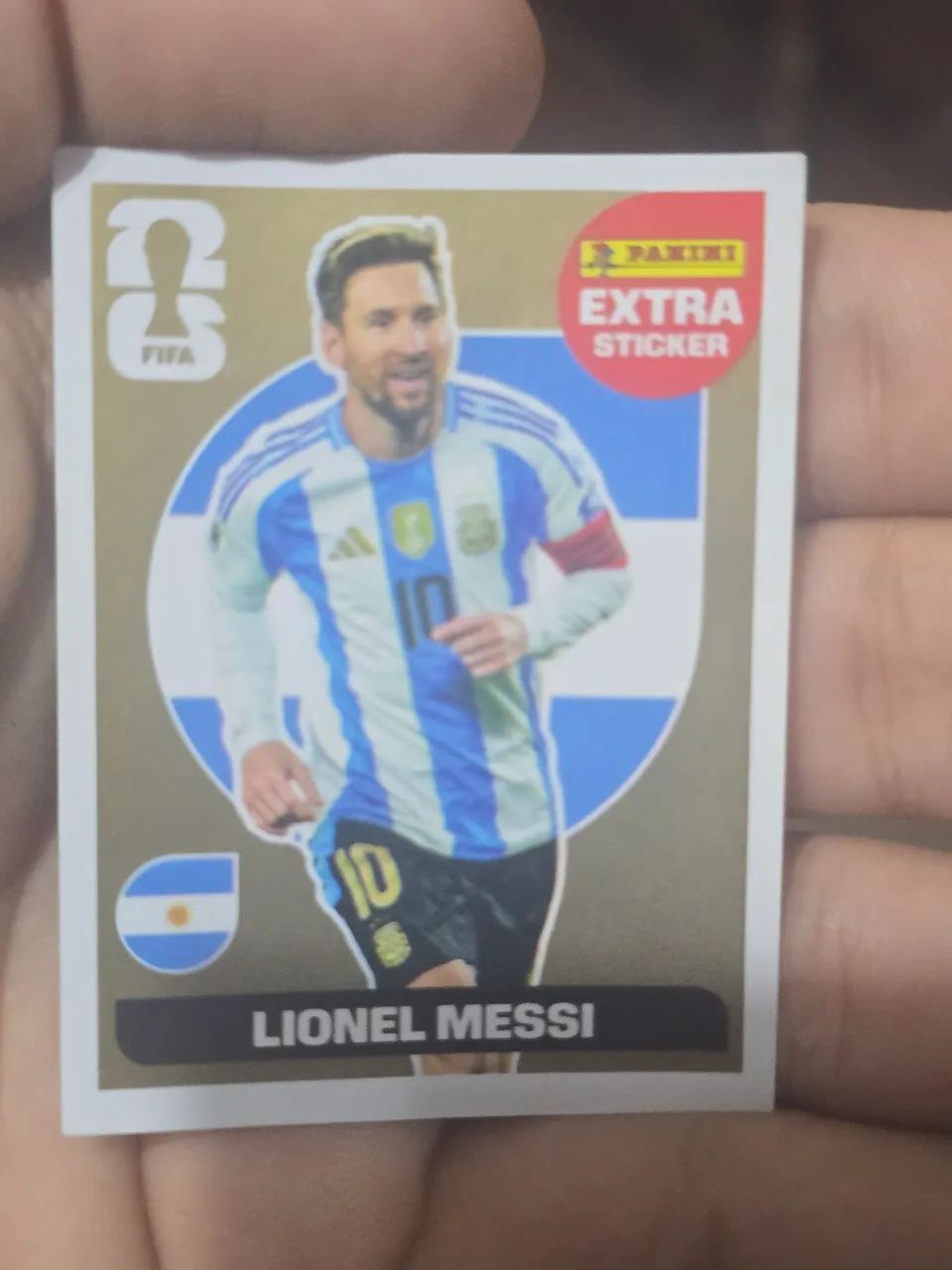 Figurinha Messi Legend  ouro 