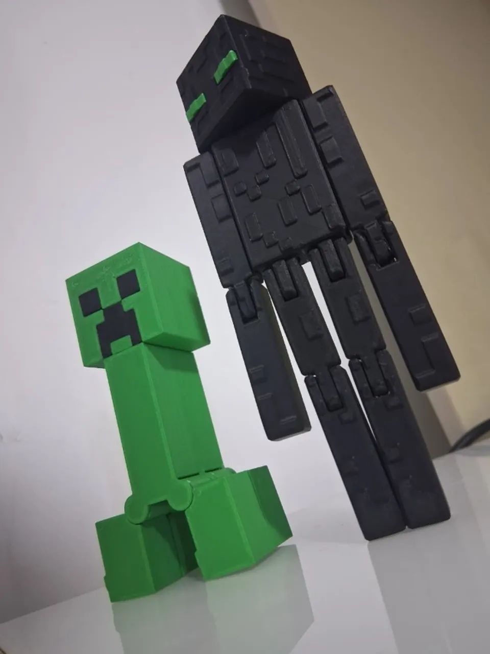 Creeper + Enderman Minecraft 3D | Peças Colecionáveis - Foto 2