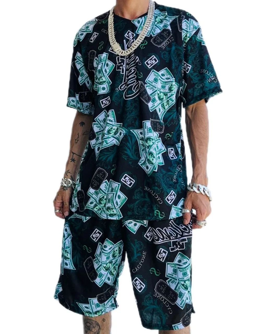 Conjunto Bermuda e camisa de quebrada - Foto 4