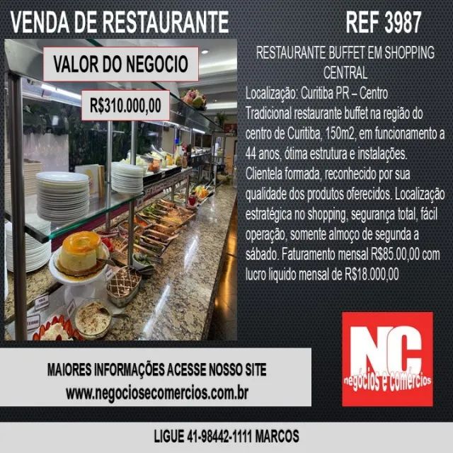 Restaurante em Shopping Central