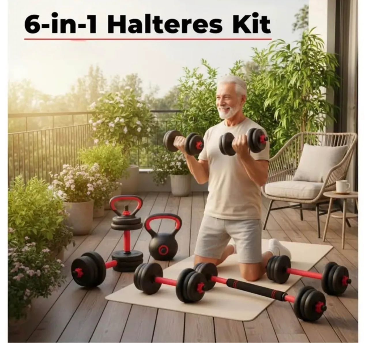 Kit 40Kg de Halter - Foto 4