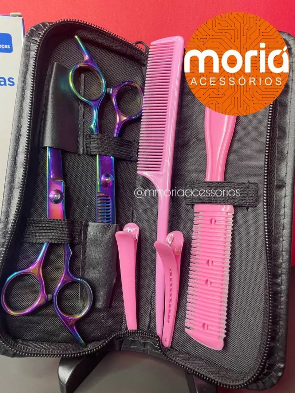 Kit Tesoura Profissional Cortar Cabelo Profissional  - Foto 2