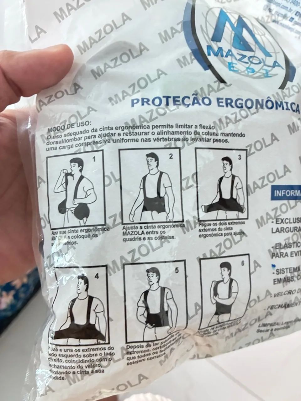 Proteção Ergonômica Lombar  - Foto 2