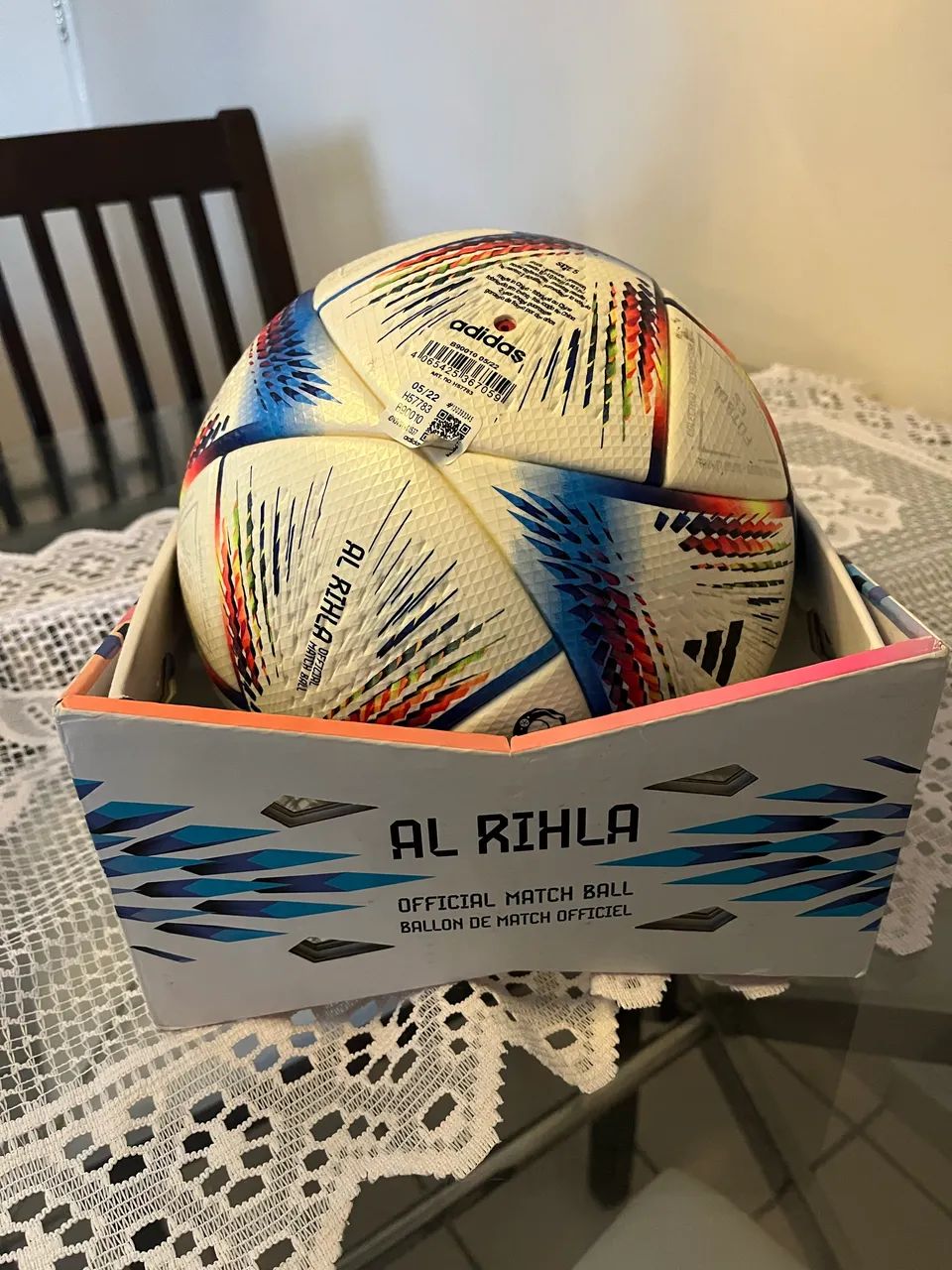 bola de futebol oficial Adidas Al Rihla Pro, modelo H57783, Copa do Mundo FIFA 2022. - Foto 2