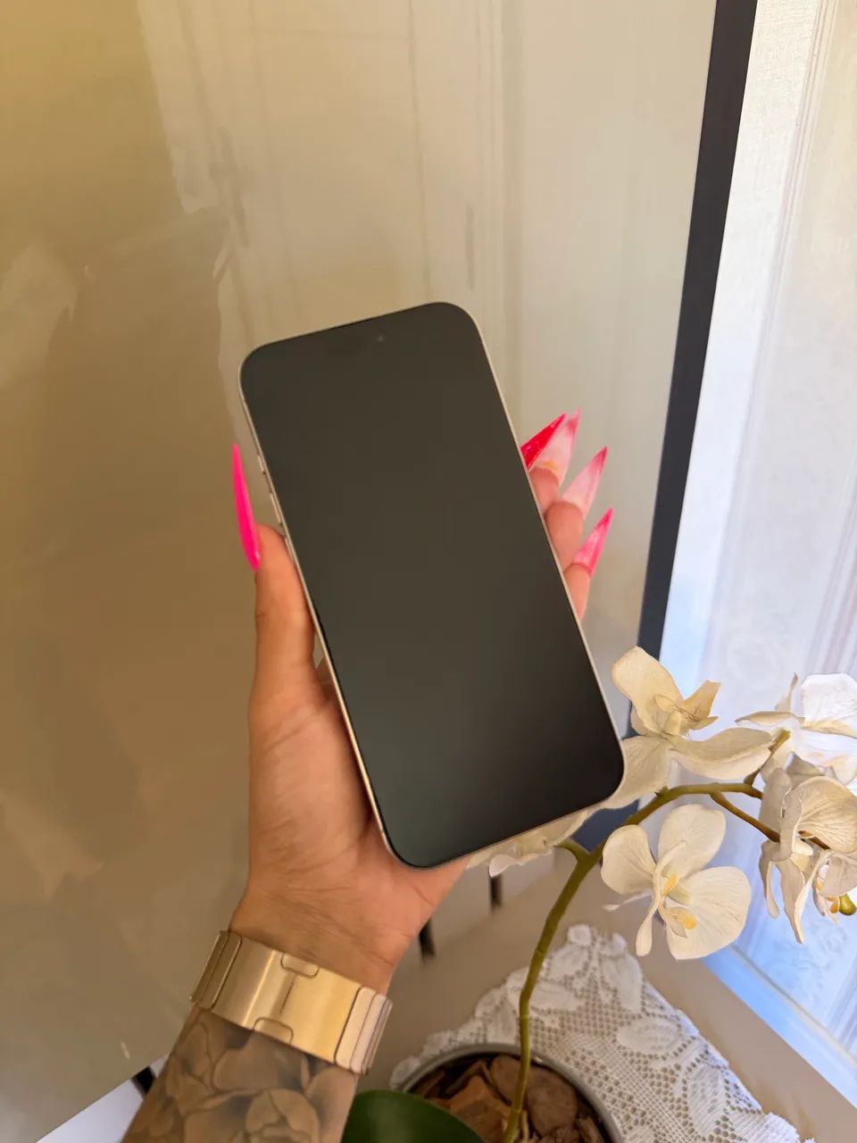 iPhone 16 Pro Max 256GB Branco - Foto 5