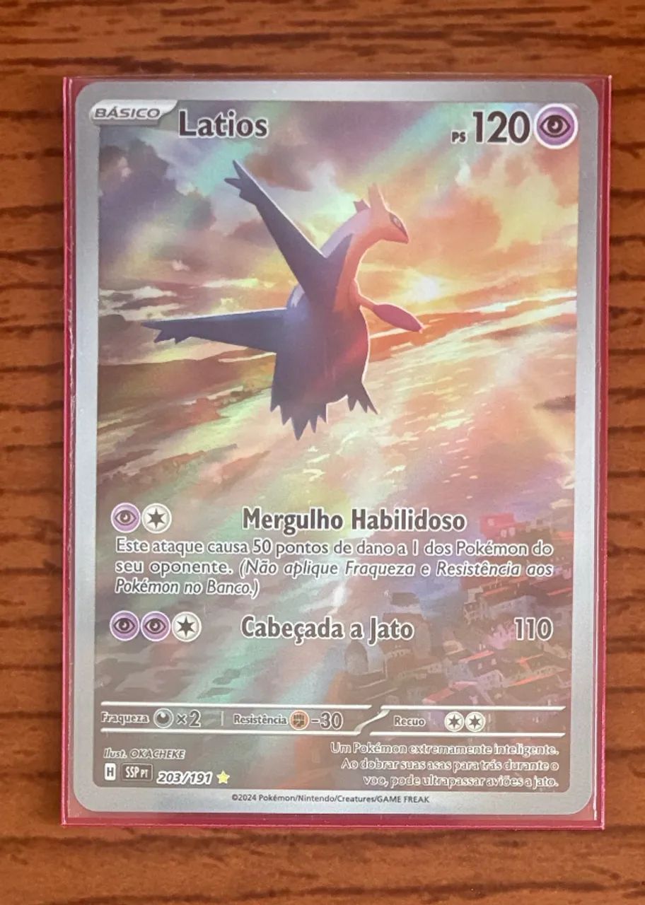 Carta - Fagulhas Impetuosas - Pokemon Latios (203/191) 