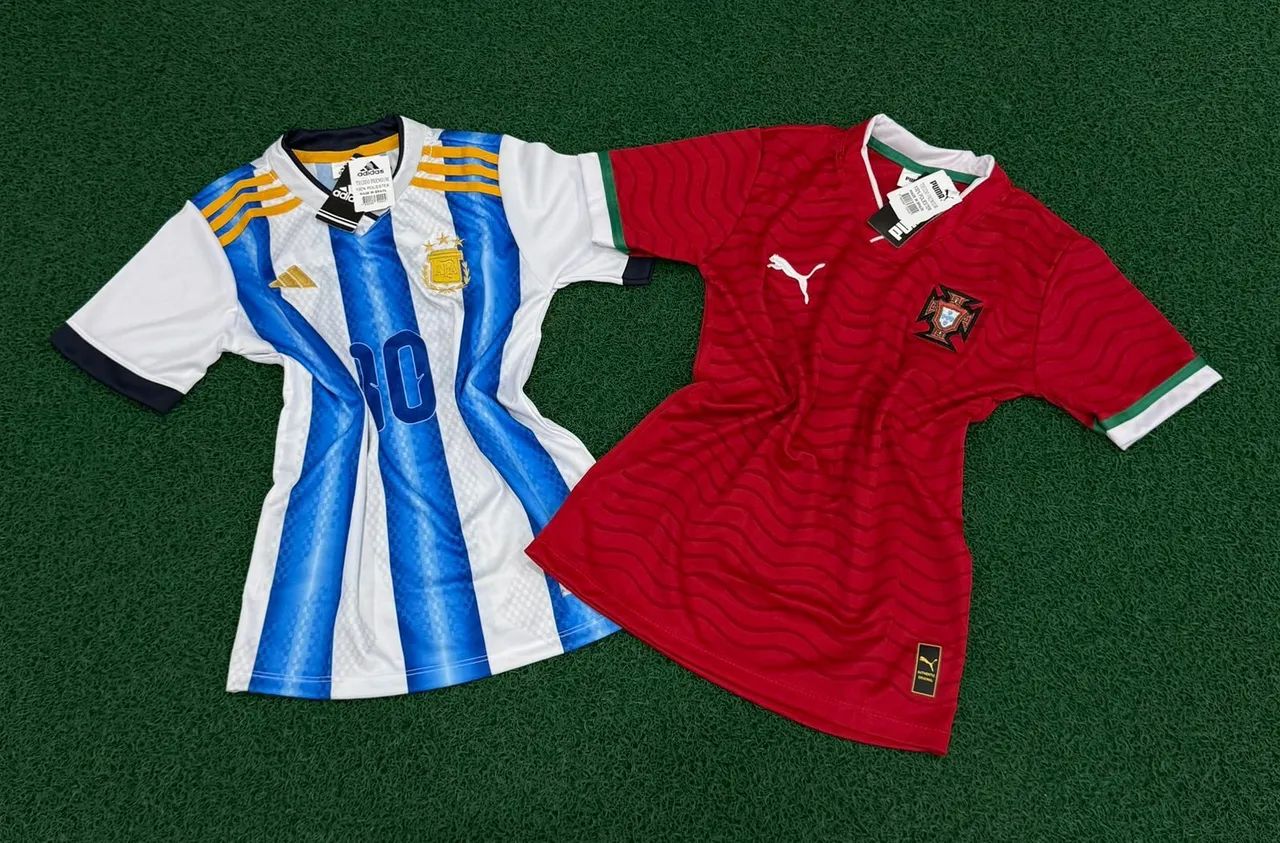 Camisa de time masculina e da seleção (ENTREGAR GRÁTIS) - Foto 4