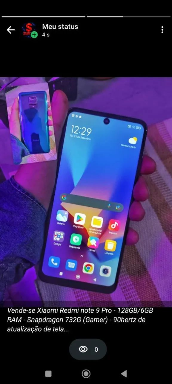 Xiaomi Redmi Note 9 Pro - 128GB - Processador Gamer - Foto 2