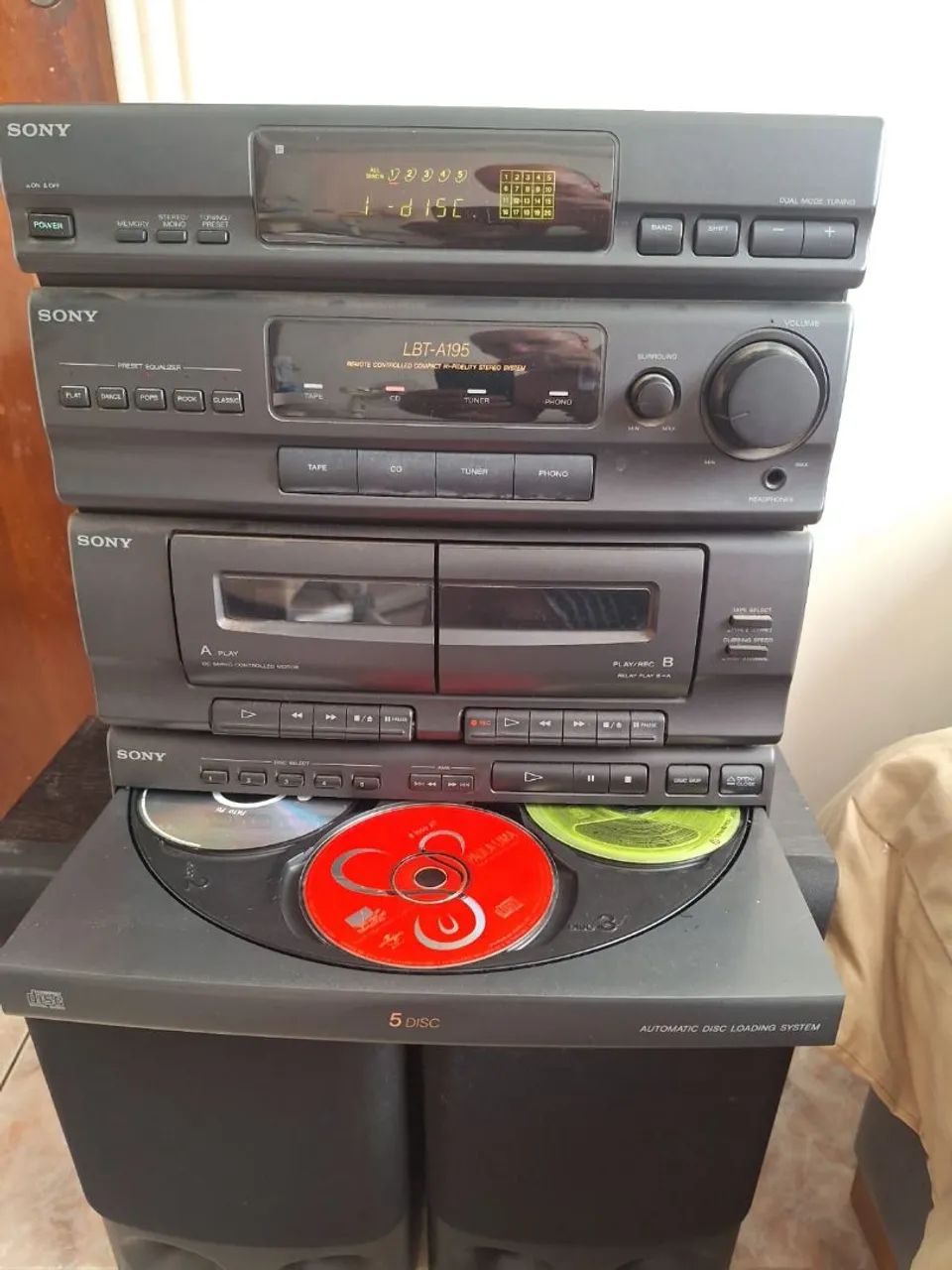 Aparelho de som Sony LBT-A195 mini system Toca Fita e CD - Foto 3