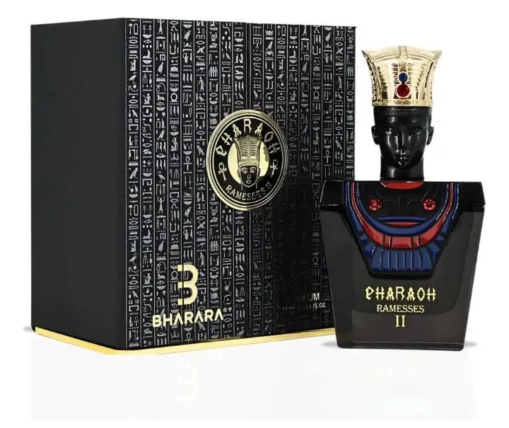 PERFUME MASCULINO BHARARA PHARAOH RAMESSES II ORIGINAL  - Foto 4