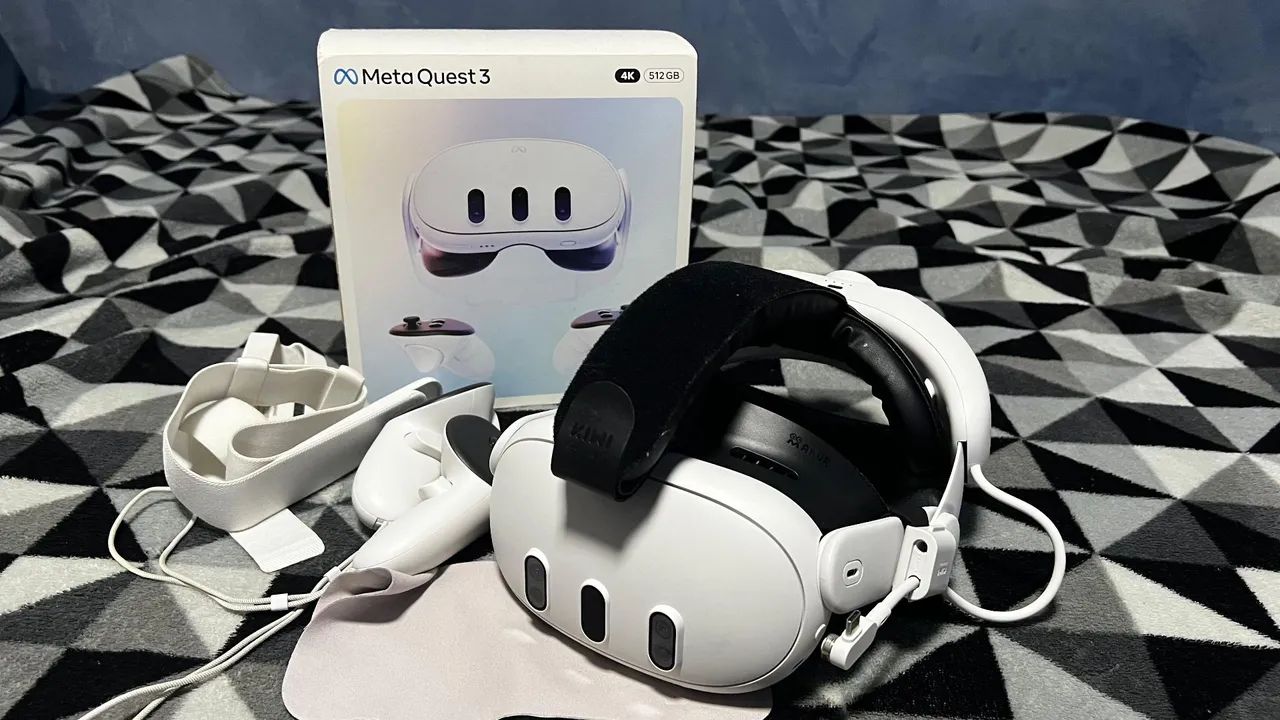 Meta quest 3 512gb 4k + headstrap + bateria