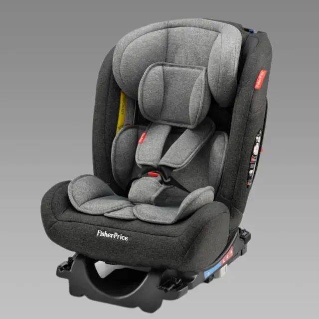 Cadeira Infantil Para Carro Fisher-price All-stages Fix 2.0 Preto E Cinza