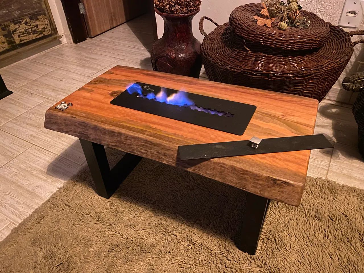 Mesinhas centro e lareiras ecológicas 