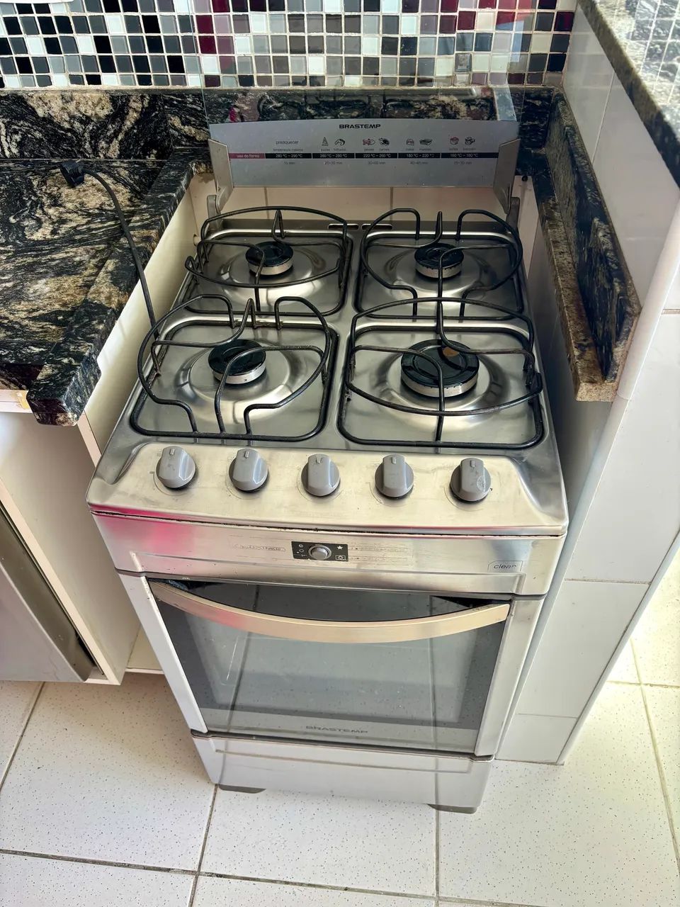 Fogão Brastemp 4 Bocas com acendimento automático 