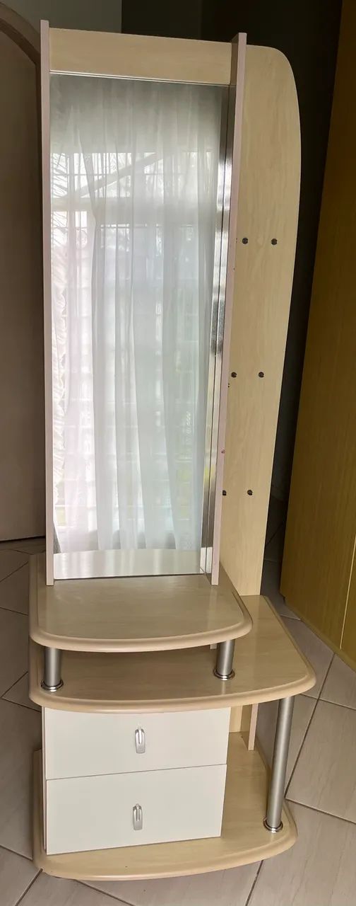 Combo de Cama box casal + colchão solteiro + Penteadeira com espelho de corpo e gaveta  - Foto 4