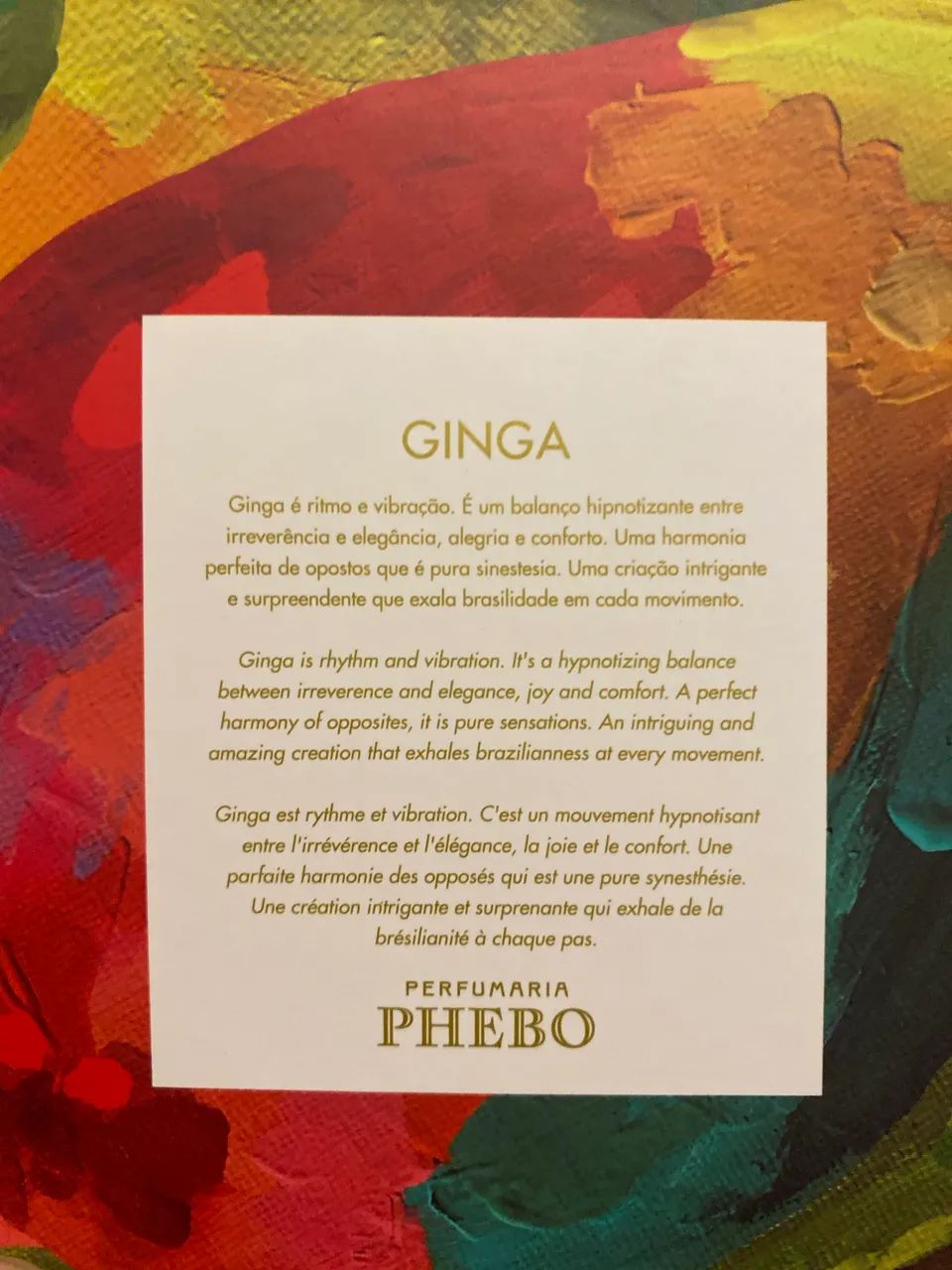 Perfume Ginga, Phebo 100ml - Foto 2