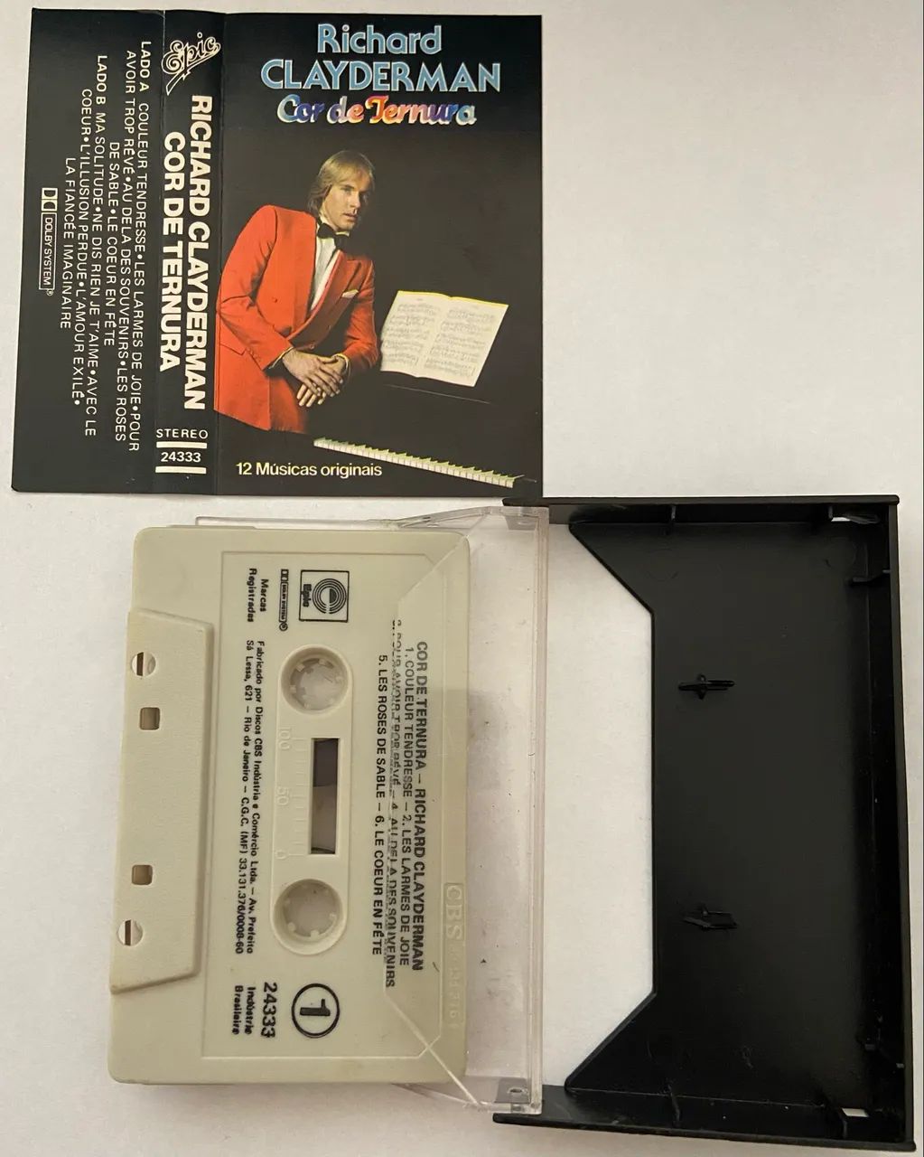 Fita k7 áudio músicas Richard Clayderman