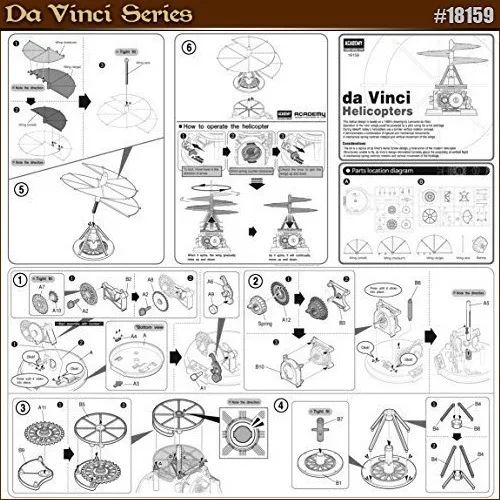 ACADEMY MODELO DA VINCI SERIES HELICOPTER - Foto 4