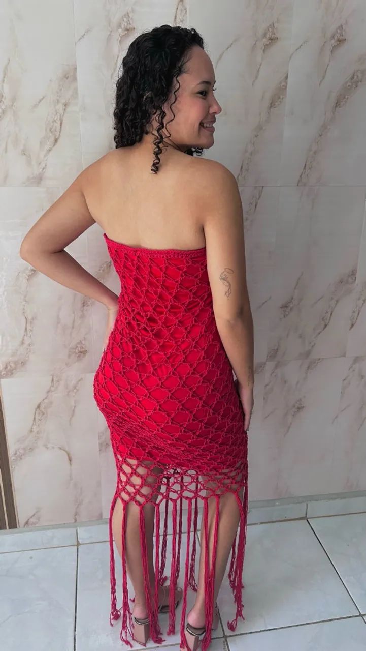Vestido longo com Franjas - Foto 2