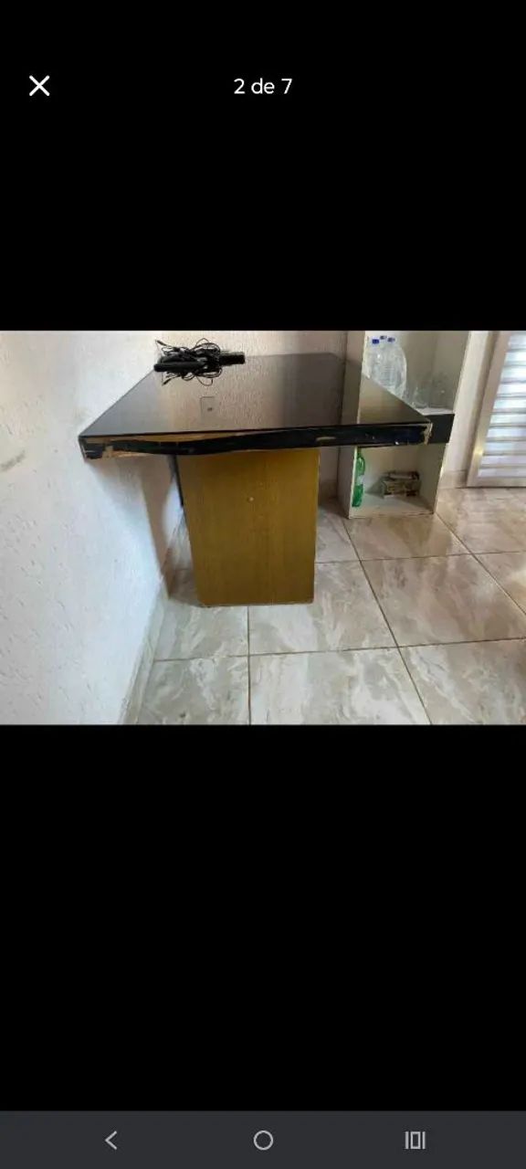 Mesa para 6 cadeiras T/Vidro