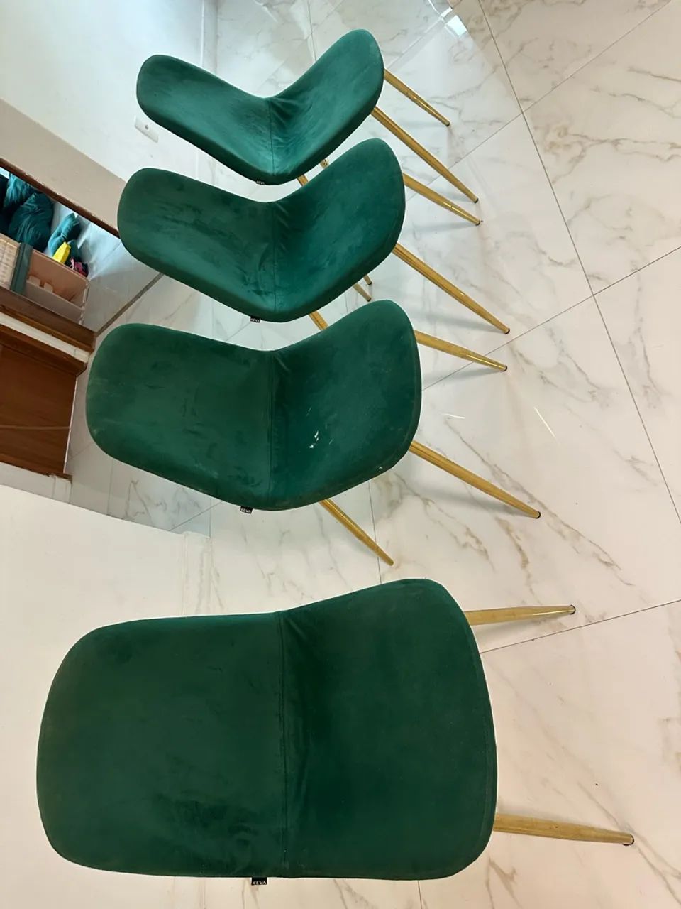 4 cadeiras de veludo  - Foto 3