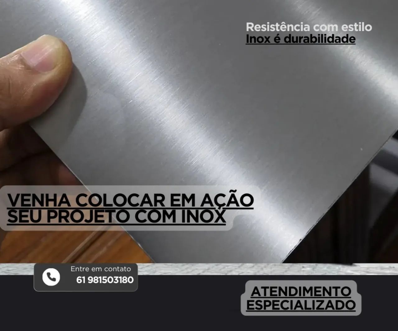 Projetos com aço inox 