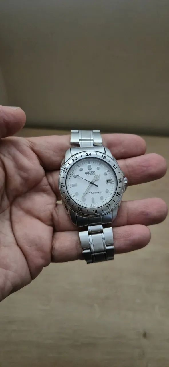 Raro Relógio Seiko Automatic "Explorer" Polar * Vintage Aço - Foto 4
