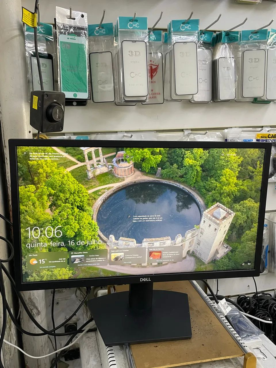 Monitor Dell 21,5 polegadas se2222h usado perfeito  - Foto 2