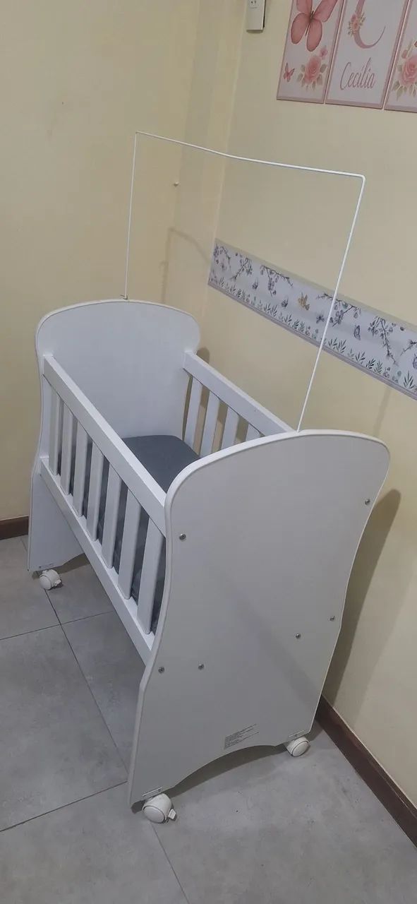 MINI BERÇO + COLCHÃO + CAPA IMPERMEÁVEL  - Foto 2