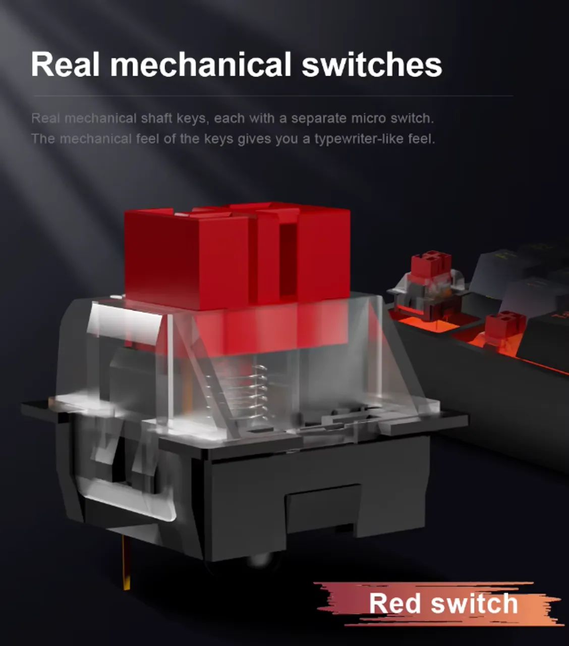 Teclado Mecanico E-yooso Z-14 Switch Red - Foto 3