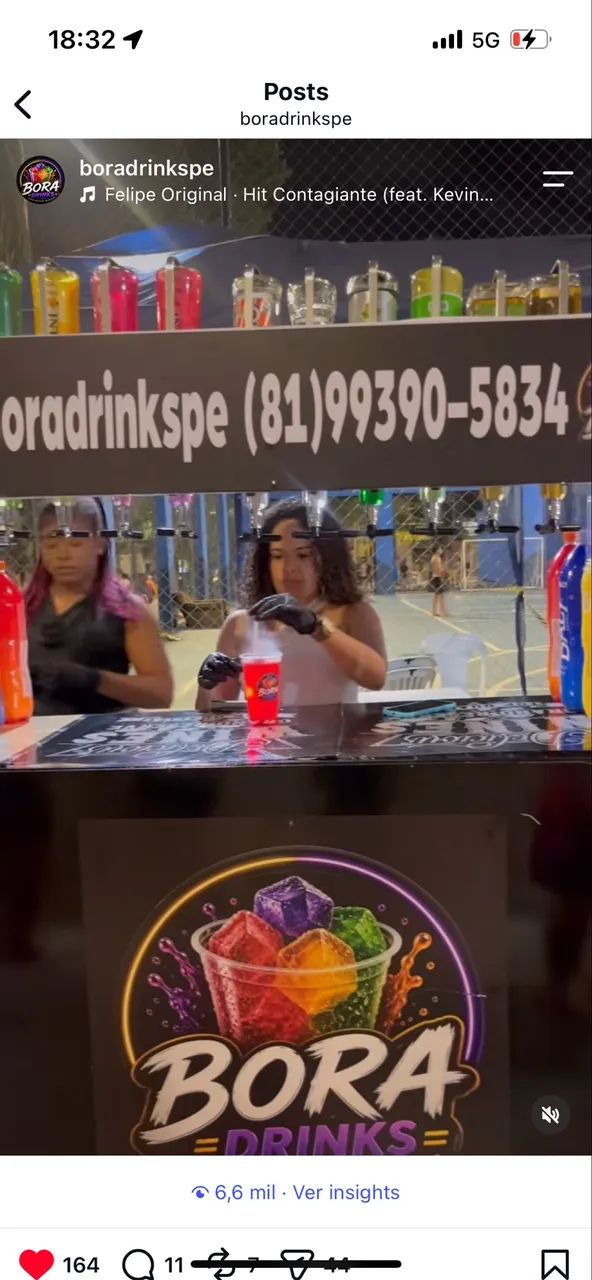 BARRACA DESMONTÁVEL DE DRINKS 