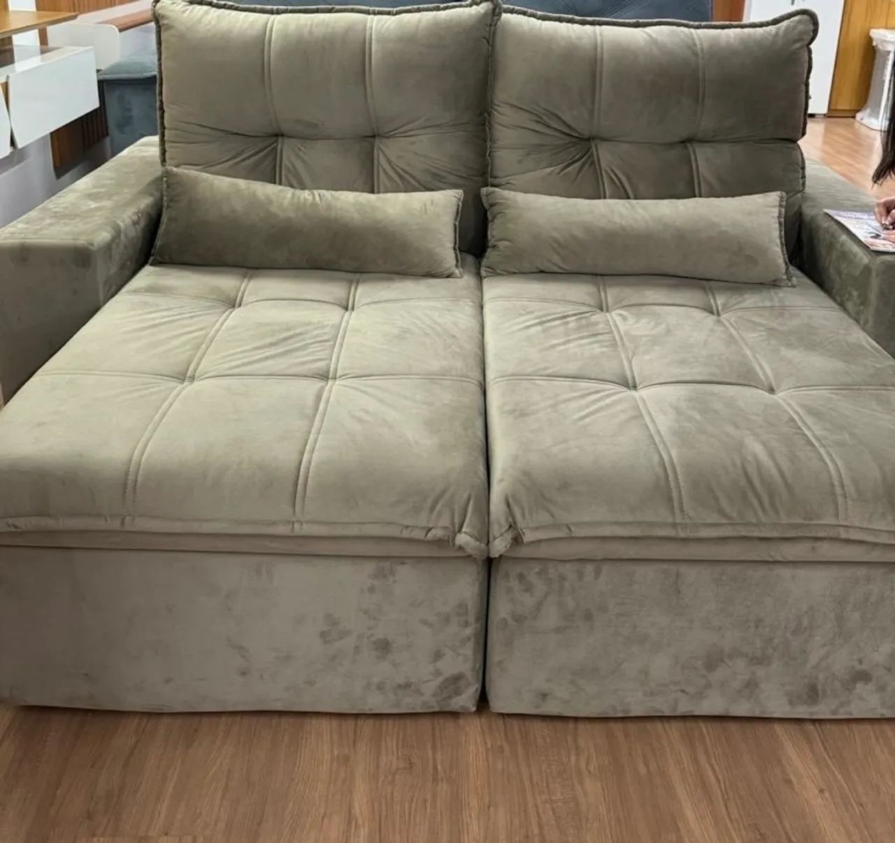 Sofá retrátil 2 lugares 