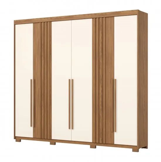 Guarda Roupa Grande com portas em detalhes ripado  - Foto 3