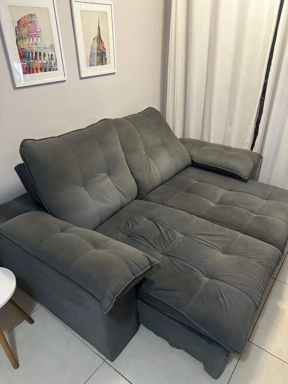 Sofá 3 Lugares Retrátil 