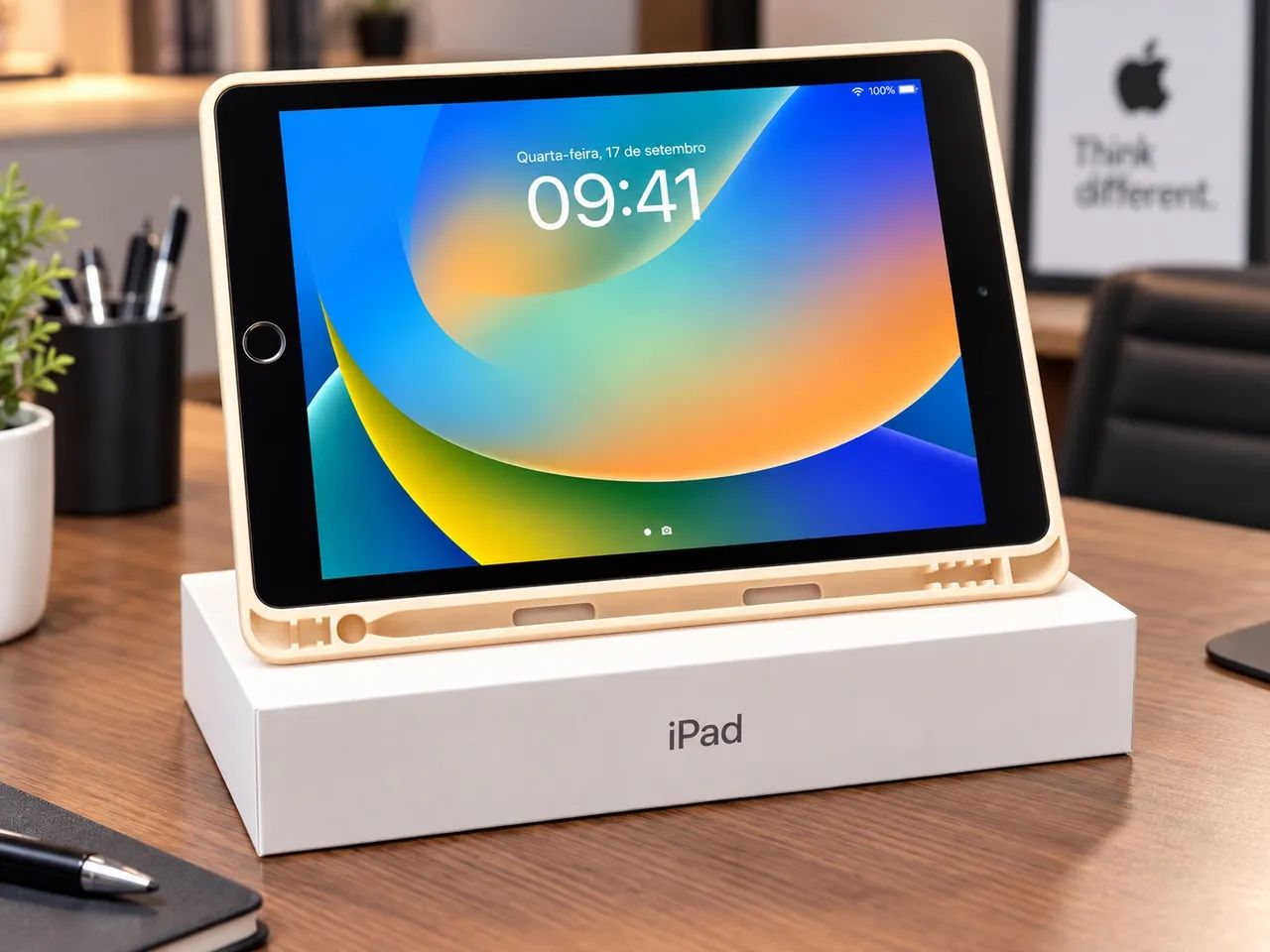 iPad 9ª Geração 64GB - Impecável, sem arranhões + Caixa - Foto 3