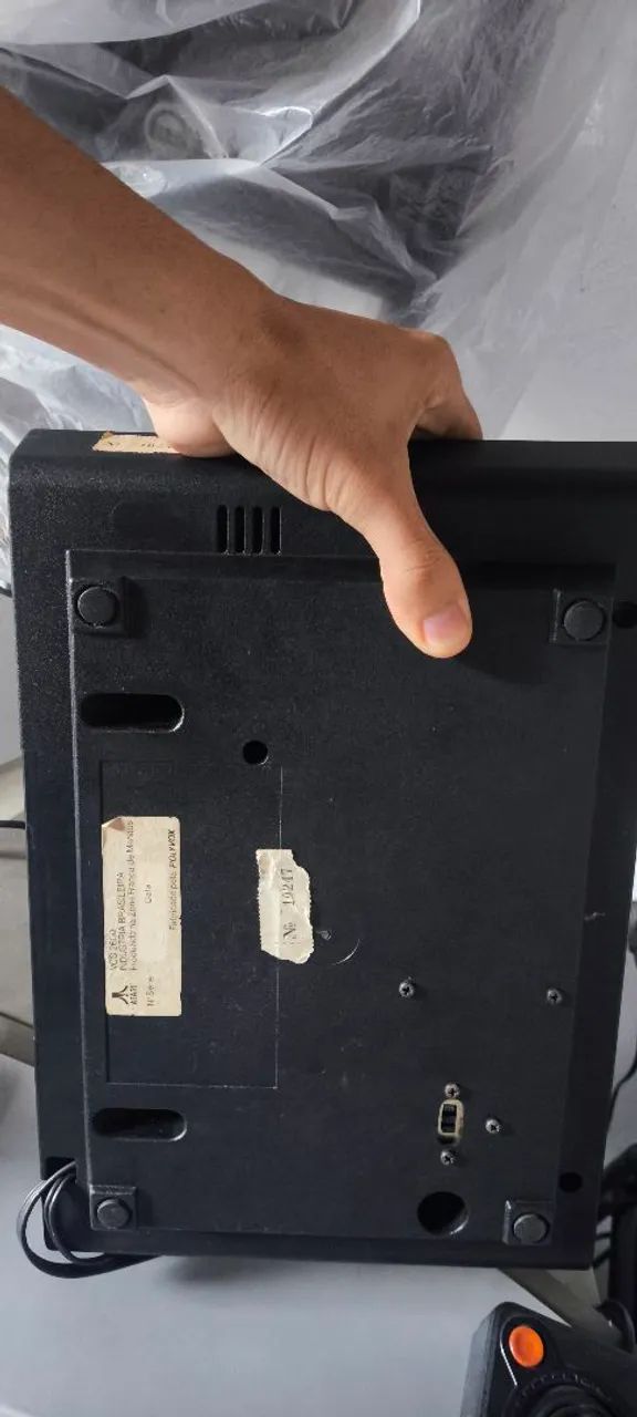 Atari 2600 Polyvox + Pac-Man + 2 Controle e Mod AV - Foto 4