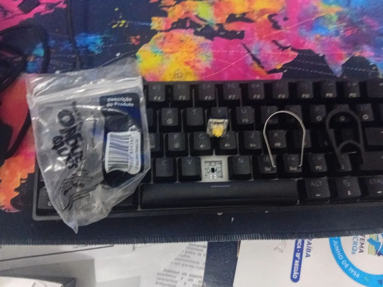 Teclado gk61 com sensor gaterom yellow aceito trocas  - Foto 3