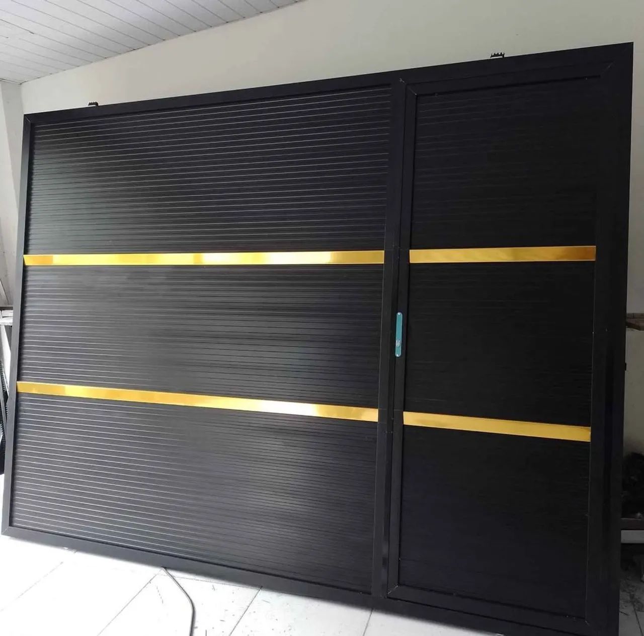 PORTÃO DE ALUMINIO E FERRO GALVANIZADO!! - Foto 4