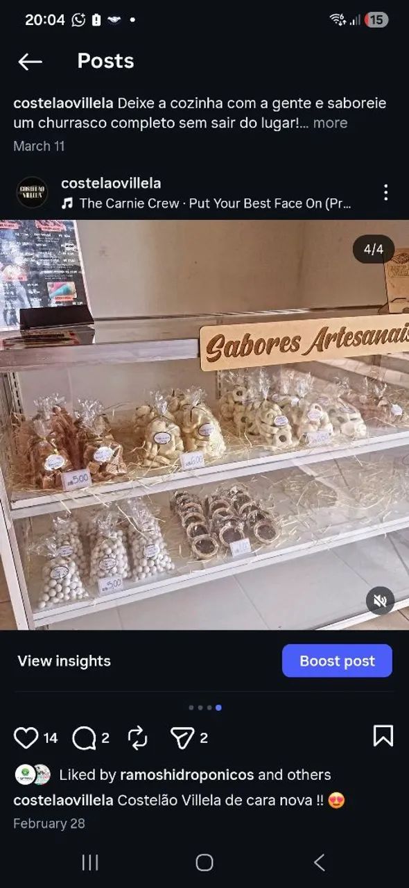 Balcão Vitrine de vidro Expositor 