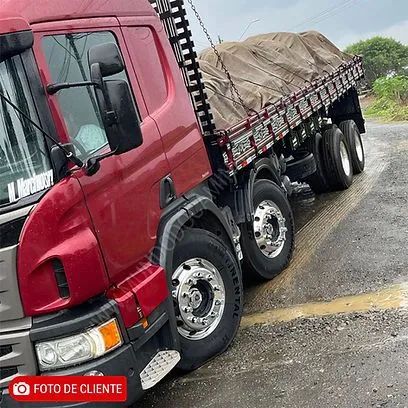RODA DE ALUMÍNIO CAMINHÃO ALTO BRILHO INTERNO E EXTERNO BORDA LARGA ARO 22,5 X 8 - Foto 6