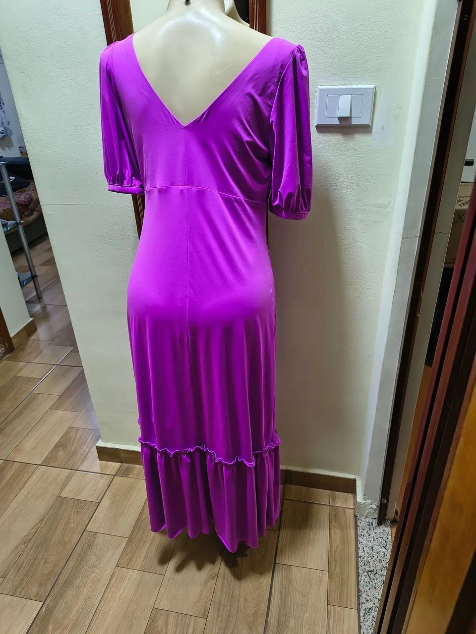 Vestido Bella Pelle Original Cor Lavanda  - Foto 4