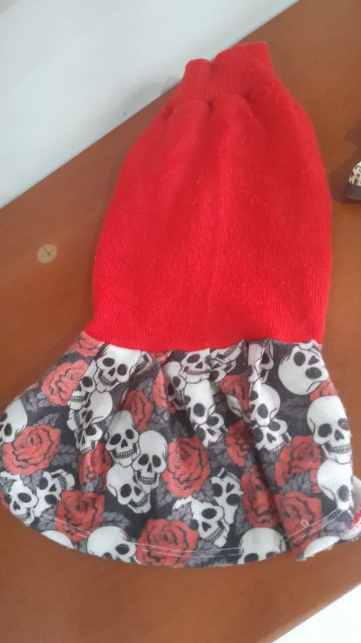 Roupa Para Cachorro Tam 22 Casaco Vestidos Pet 3 Peças - Foto 2