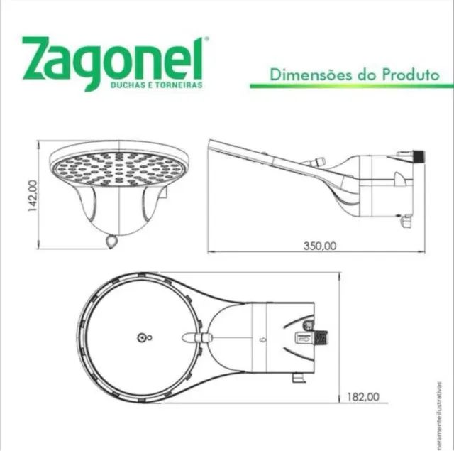 Chuveiro Elétrico Moment Multitemperatura - Zagonel (127V 5500W) - Foto 2