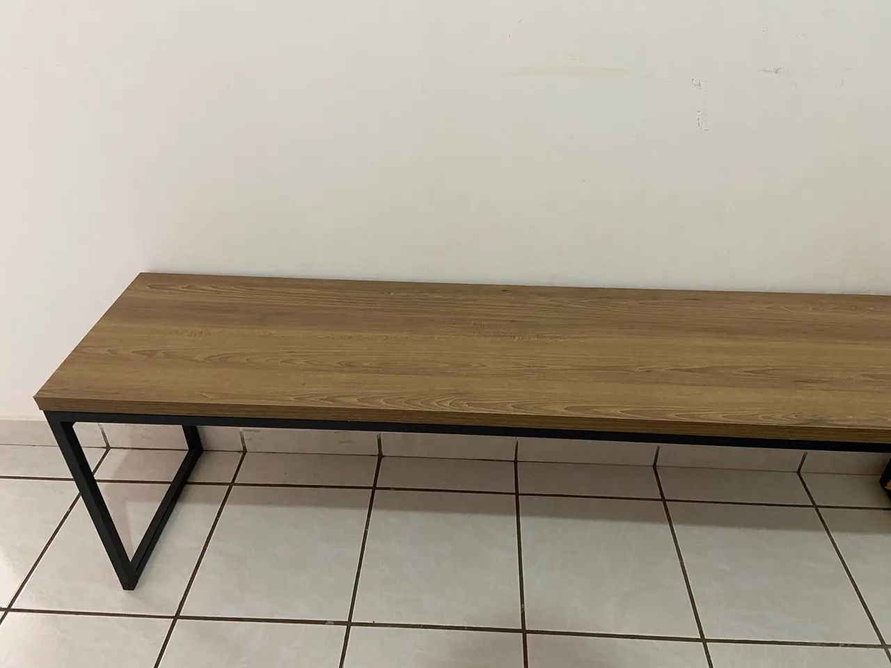 Mesa industrial com banco - Foto 2