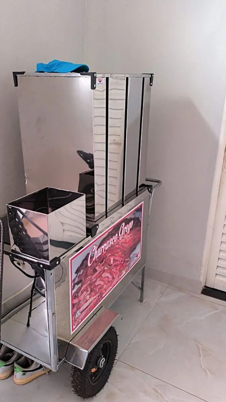 Carrinho de churrasco grego 