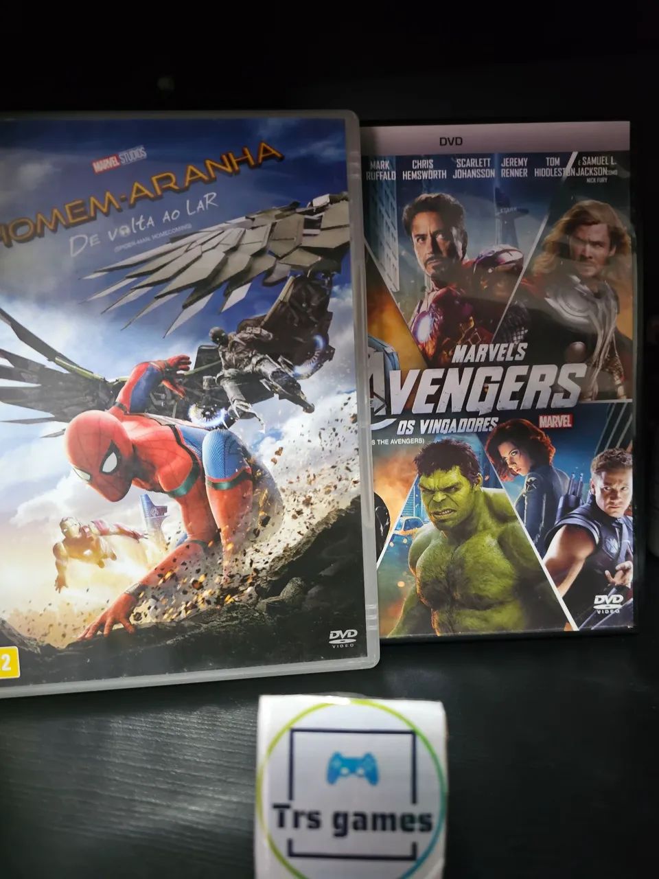 2 DVD original homem aranha 1 e vingadores 1