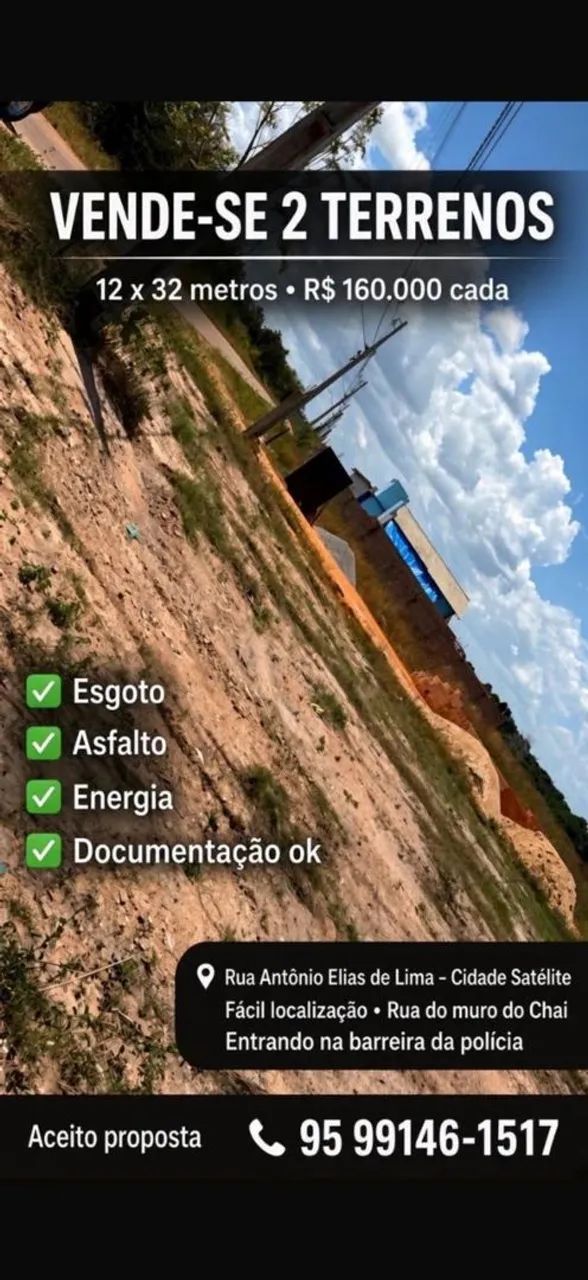 Vende-se 2 terrenos